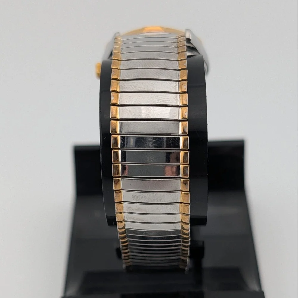 Seiko 7N83-0169 Two Tone‎ Day Date Sapphire Crystal Watch Lume